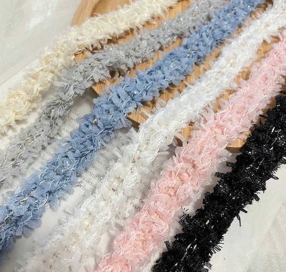 Lace trim, decor trimming for costume design sewing embellishment bridal trim headwear dress coat cuff collar bag home deco Sold by 1 yard