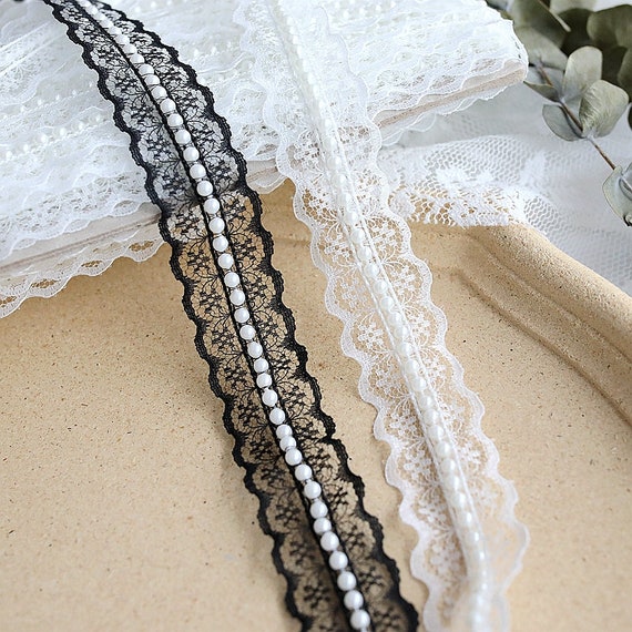 Lace trim, decor trimming for costume design sewing embellishment bridal trim headwear dress coat cuff collar bag home deco Sold by 1 yard