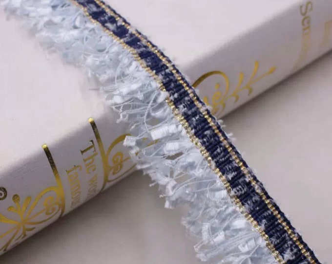 Tassel Fringe Lace Trim Ribbon – Bridal, Costume Design, Home Décor (1 Yard)