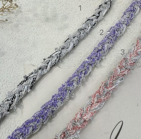 Lace trim for costume design sewing embellishment bridal trim dress coat cuff collar Sold by 1 yard
