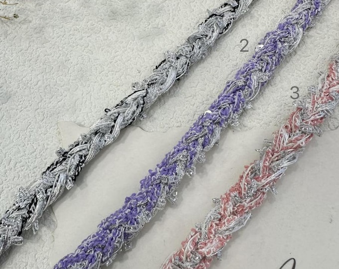 Braided Lace Trim: Costume, Bridal, Sewing Embellishment - Sold by 1 Yard