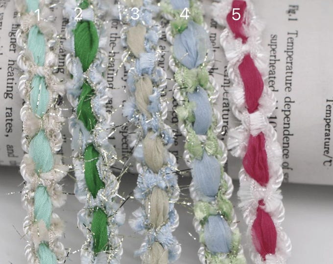 Colorful Lace Trim – Costume Design Embellishment, Sold by Yard