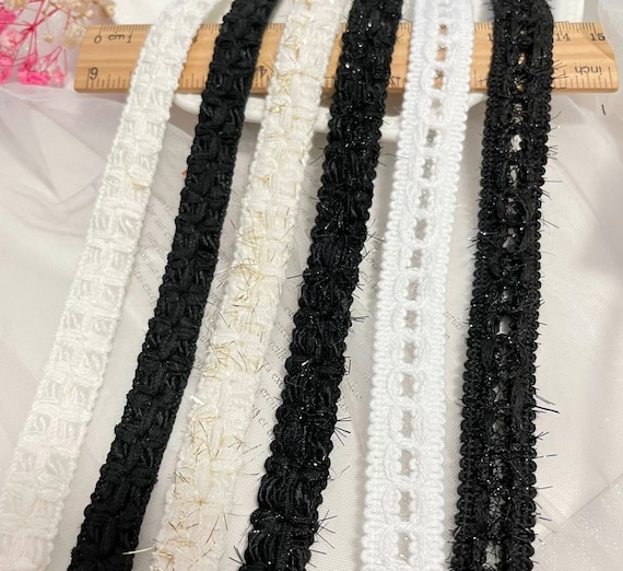 Lace trim, decor trimming for costume design sewing embellishment bridal trim headwear dress coat cuff collar bag home deco Sold by 1 yard