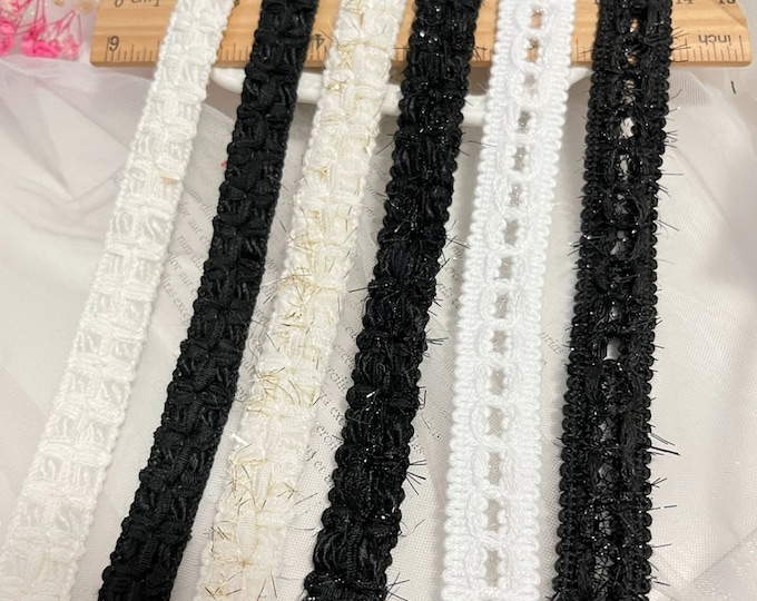 Decorative Lace Trim, Costume Design, Sewing Embellishment, Sold by 1 Yard