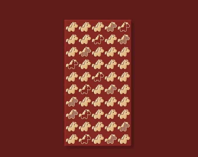 2026 Year of the Horse Red Envelopes, Gold Foil Lucky Money Packets