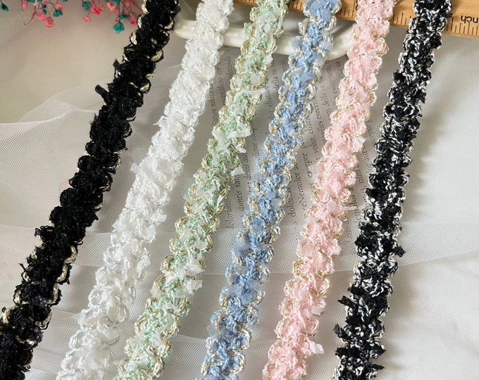 Textured Lace Trim, Costume Design Embellishment, Sold by 1 Yard