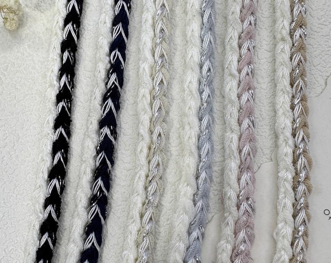 Braided Ribbon Trim - Costume, Bridal, Sewing Embellishment
