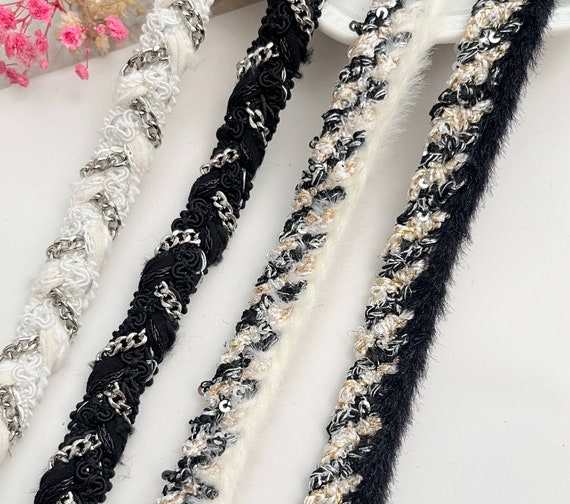 Ribbon trim, decor trimming for costume design sewing bridal trim headwear dress coat cuff collar bag home deco Sold by 1 yard
