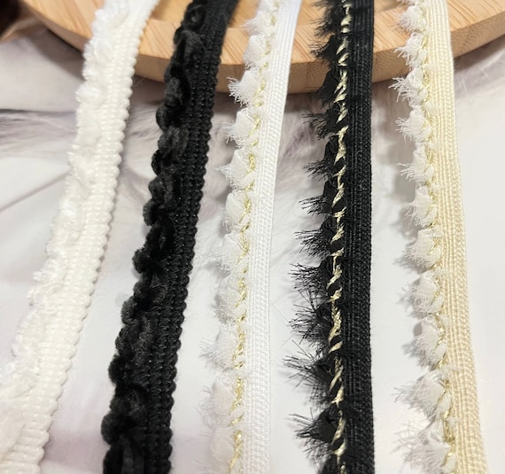 Lace trim, decor trimming for costume design sewing embellishment bridal trim headwear dress coat cuff collar bag home deco Sold by 1 yard