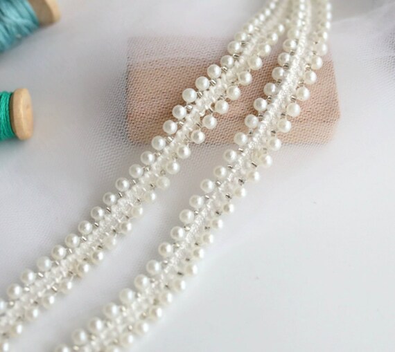 Lace trim, decor trimming for costume design sewing embellishment bridal trim headwear dress coat cuff collar bag home deco Sold by 1 yard