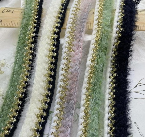 Lace trim for costume design sewing embellishment bridal trim dress coat cuff collar Sold by 1 yard