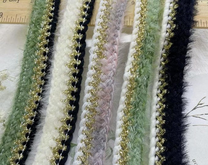 Costume Lace Trim: Gold Embellishment, Sold by the Yard