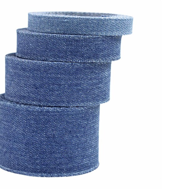 Denim Ribbon trim, decor trimming for costume design sewing bridal trim headwear dress coat cuff collar bag home deco