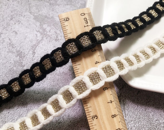 Decorative Lace Trim, Costume Design, Sewing Embellishment, Bridal Trim, Home Decor (1 Yard)