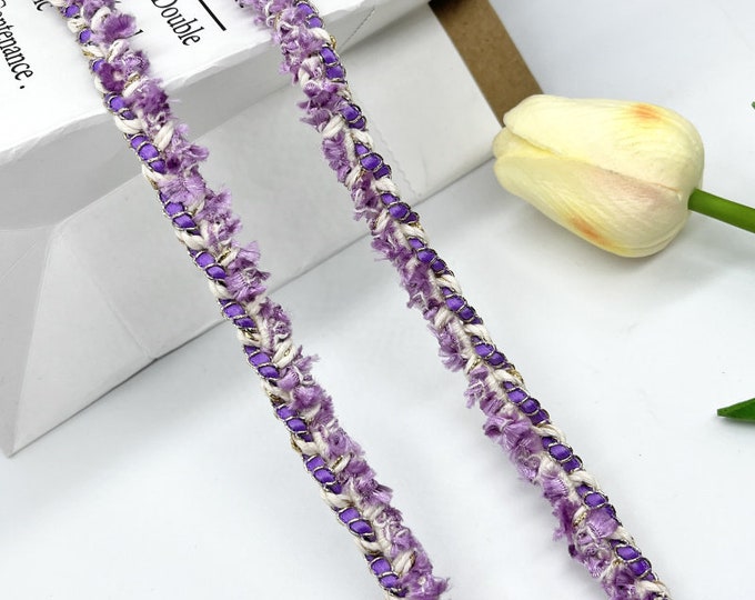 Purple Lace Trim, Costume Design Embellishment, Sold by the Yard