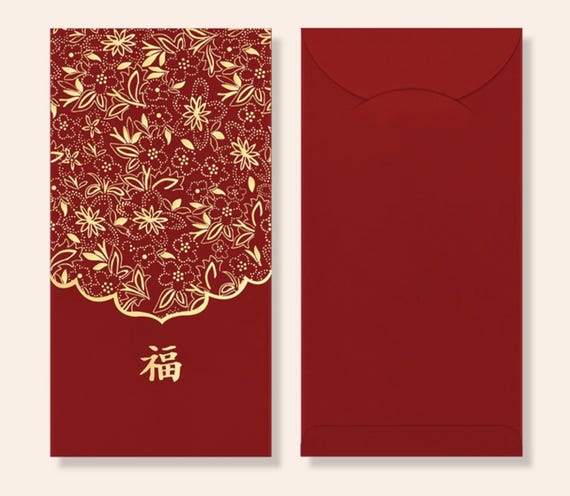 Red Envelopes, Gold Foil Red Envelopes, Lucky Money Gift Red Packets