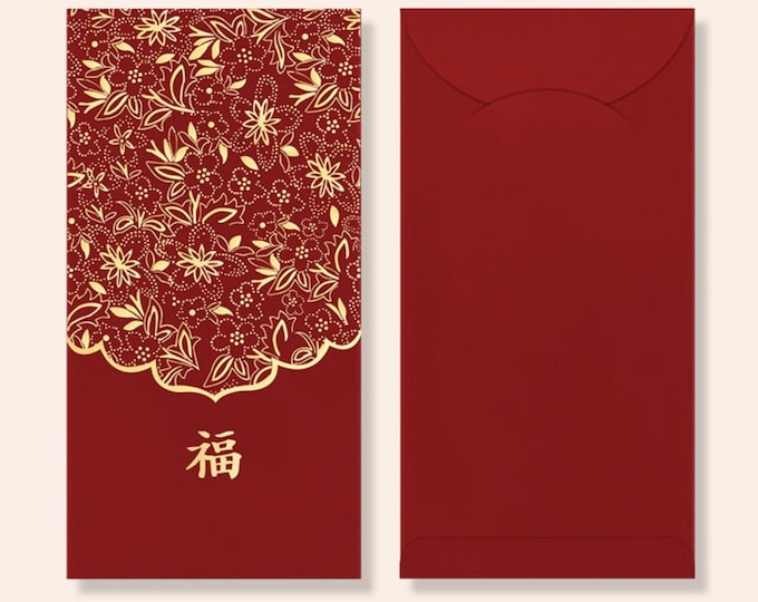 Year of the Horse 2026 Gold Foil Red Envelopes, Lucky Money Gift Red Packets