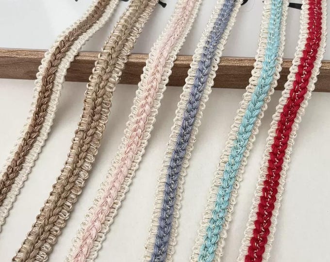 Braided Lace Trim, Costume & Bridal Embellishment - Sold by Yard