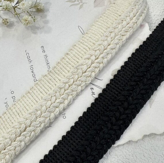 Cotton Lace trim for costume design sewing embellishment bridal trim dress coat cuff collar Sold by 1 yard