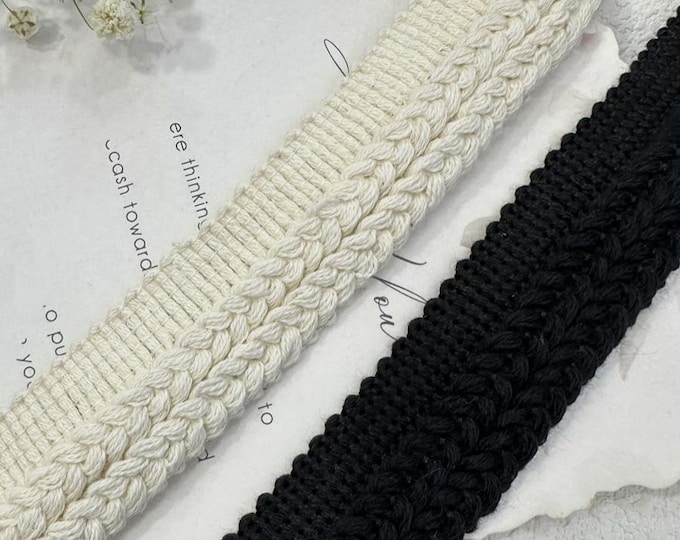 Cotton Lace Trim - Costume, Bridal, Sewing Embellishment (Sold by 1 Yard)