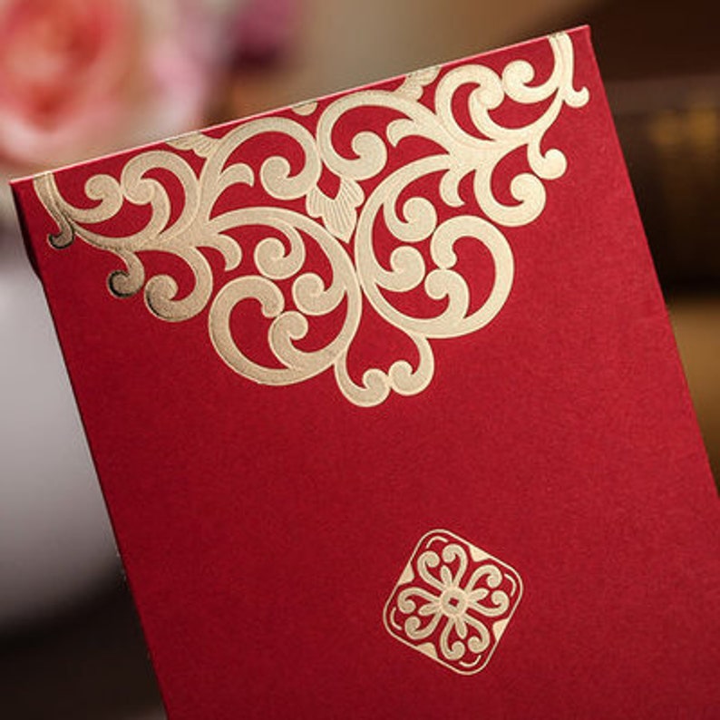 Qty 8 wedding envelopes Money envelopes Cash envelpes Floral red packets