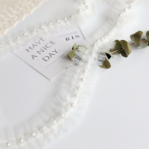 Lace trim, decor trimming for costume design sewing embellishment bridal trim headwear dress coat cuff collar bag home deco Sold by 1 yard