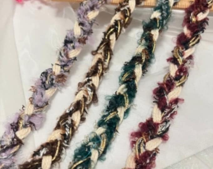 Braided Ribbon Trim, Costume Design Sewing Embellishment, Sold by 1 Yard