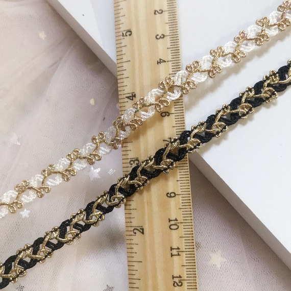 Lace trim, decor trimming for costume design sewing embellishment bridal trim headwear dress coat cuff collar bag home deco Sold by 1 yard
