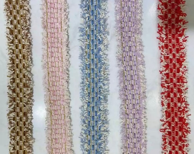Fringe Lace Trim, Costume Design Sewing Embellishment, Sold by 1 Yard