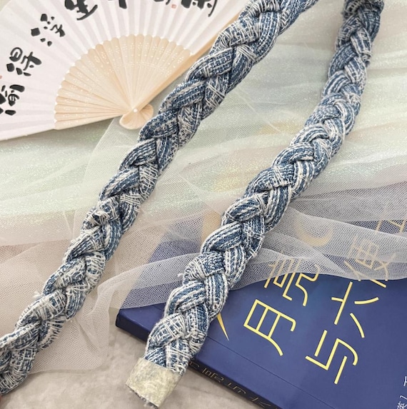 Denim trim, decor trimming for costume design sewing embellishment bridal trim headwear dress coat cuff collar bag home deco Sold by 1 yard