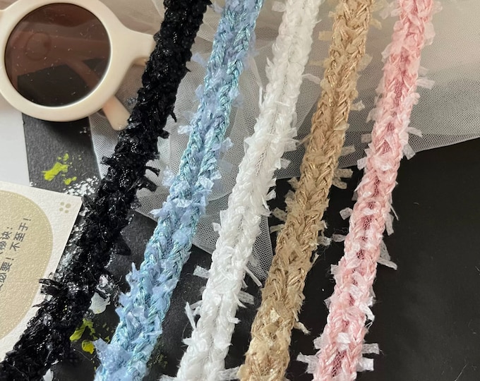 Textured Lace Trim, Costume Design Sewing, Bridal Headwear, Sold by Yard