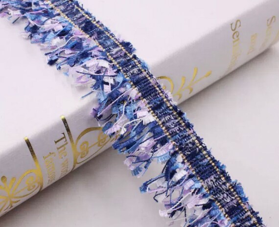 Tassel Fringe Lace trim ribbon for costume design bridal trim headwear dress coat cuff collar bag home deco Sold by 1 yard