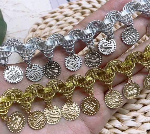 Metal trimming for costume design, decoration trim Sold by 1 yard