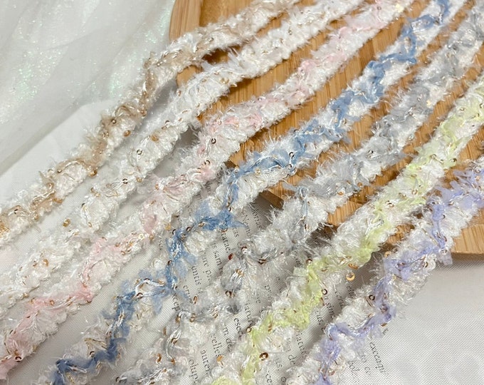 Pastel Lace Trim, Costume Design Embellishment, Sold by 1 Yard