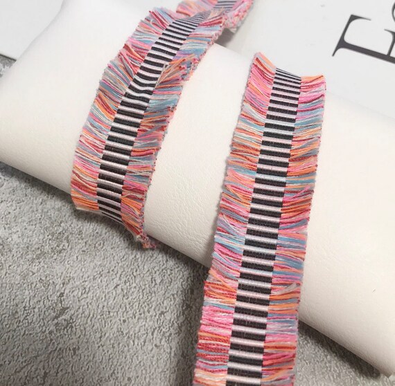 Fringe Tassel Lace trim, decor trimming for costume design sewing embellishment headwear dress coat cuff collar bag home deco Sold by 1 yard