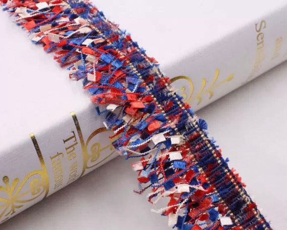 Tassel Fringe Lace trim ribbon for costume design bridal trim headwear dress coat cuff collar bag home deco Sold by 1 yard