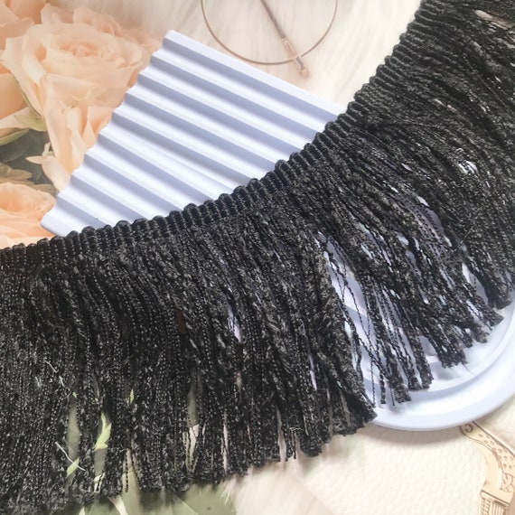 Tassel Fringe Lace trim, decor trimming for costume design sewing embellishment bridal trim headwear dress coat cuff Sold by 1 yard