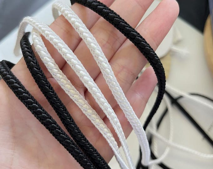 Braided Ribbon Trim, Costume & Bridal Design, 0.5cm, Sold by 1 Yard