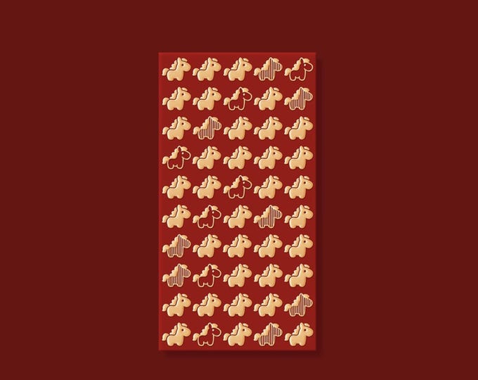 Year of the Horse 2026 Gold Foil Red Envelopes, Lucky Money Gift Red Packets