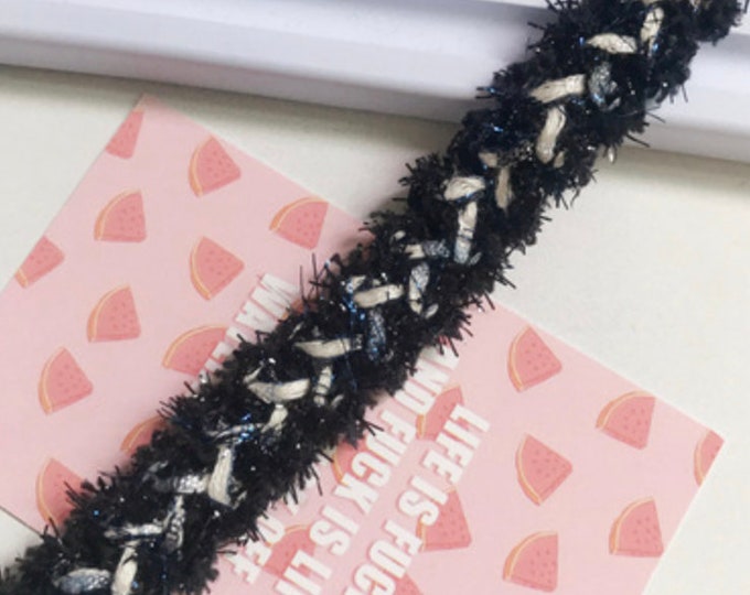 Braided Lace Trim, Costume Embellishment, Sold by 1 Yard