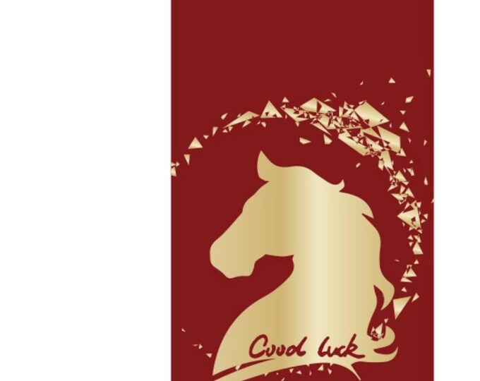 2026 Year of the Horse Red Envelopes, Gold Foil Lucky Money Packets