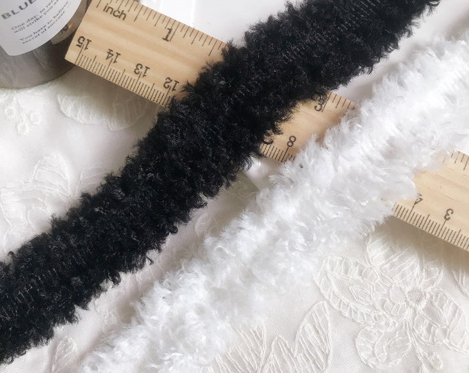 Textured Lace Trim, Costume Design Sewing Embellishment, Sold by 1 Yard