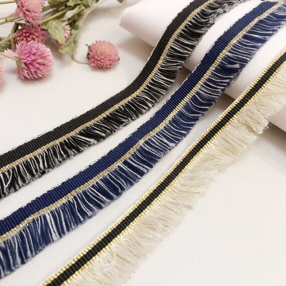 Tassel fringe Lace trim, decor trimming for costume design sewing embellishment headwear dress coat cuff collar bag home deco Sold by 1 yard