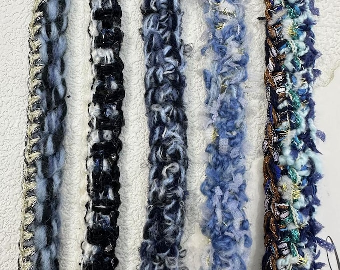 Blue Decorative Lace Trim, Costume Design Embellishment, Sold by the Yard