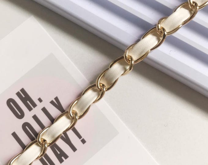 Metallic Chain Trim, Costume Design Sewing Embellishment, Sold by 1 Yard