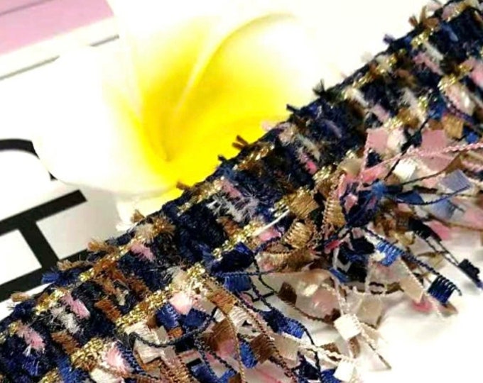 Tassel Fringe Lace Trim Ribbon - Costume Design, Bridal Headwear (Sold by 1 Yard)