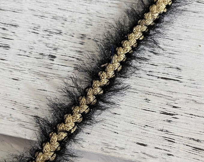 Braided Lace Trim, Costume Design Embellishment, Sold by 1 Yard