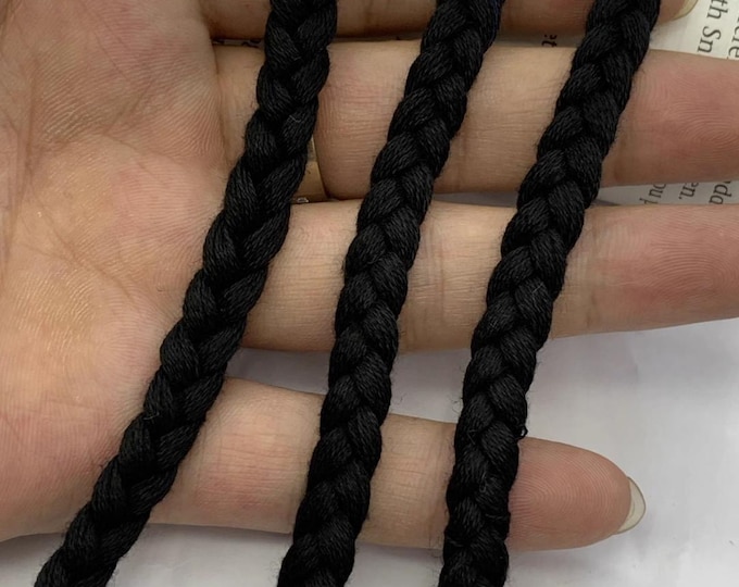 Black Braided Trim By The Yard