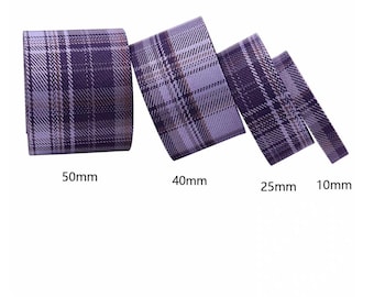 Plaid Ribbon Trim, Sewing Embellishment, Sold by 1 Yard