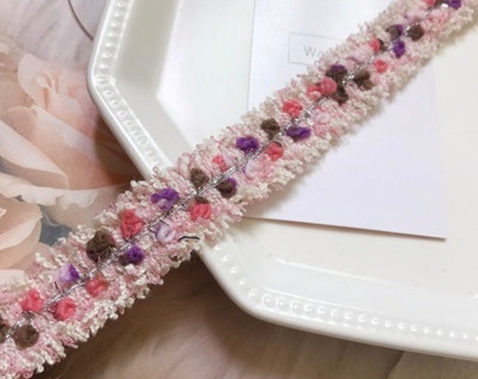 Floral Lace Trim, Costume Design, Sewing Embellishment, Sold by 1 Yard